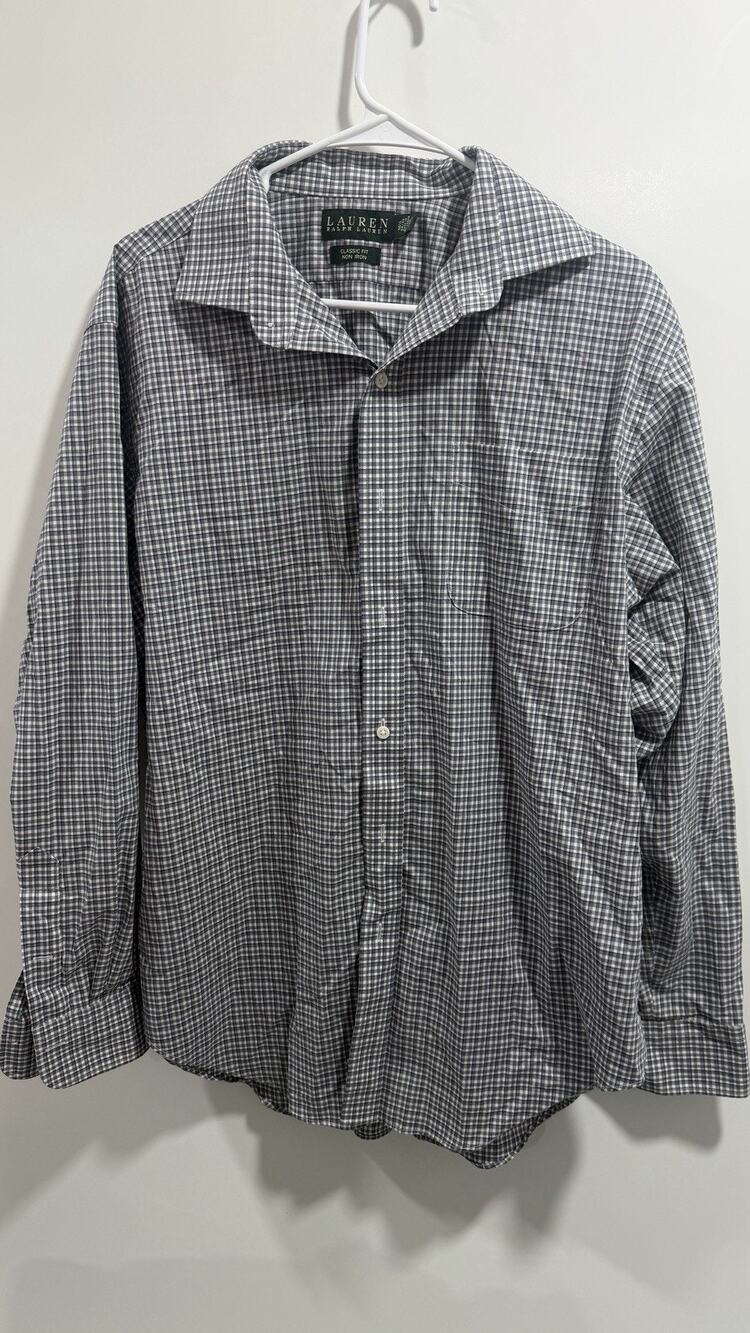 Ralph Lauren Classic Fit Non Iron Dress Shirt - Mens Dress Shirt 16.5 (34/35)